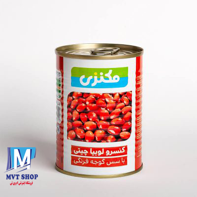 کنسرو لوبیاچیتی با سس گوجه فرنگی 380گرمی مکنزی